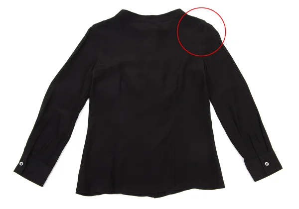 PRADA Silk Front Frill Blouse K-175475_012
