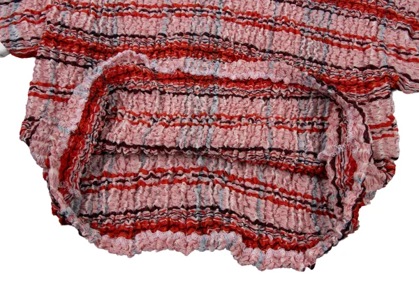 kwotias Cotton Blend Over Check Cauliflower Top K-175476_006