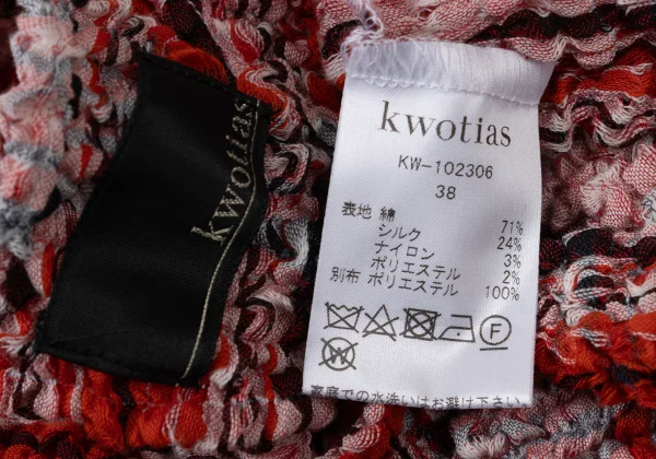 kwotias Cotton Blend Over Check Cauliflower Top K-175476_011