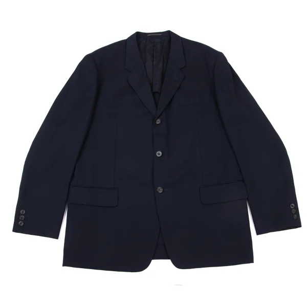 Yohji Yamamoto COSTUME D' HOMME Wool Striped Jacket Navy M K-175483_001