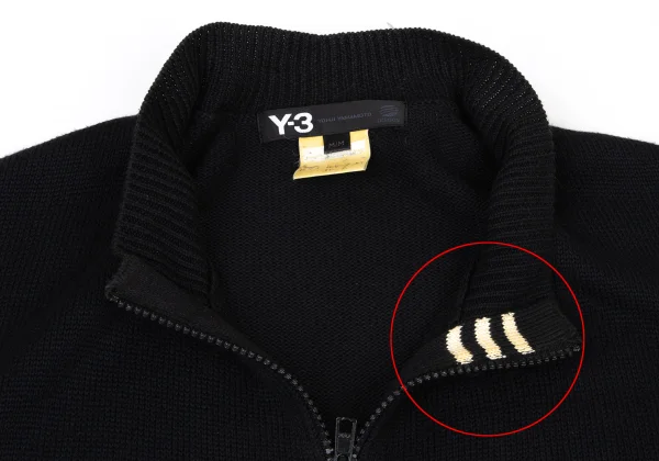 Y-3 Rib Switching Zip Up Knit Cardigan K-175485_004