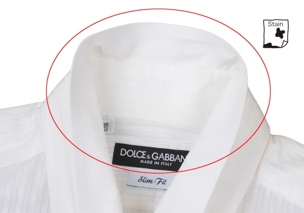 DOLCE&GABBANA Sheer Stripe Layered Design Shirt K-175497_004