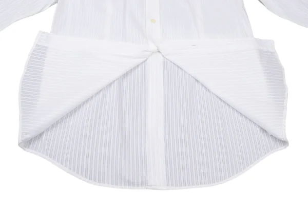 DOLCE&GABBANA Sheer Stripe Layered Design Shirt K-175497_010