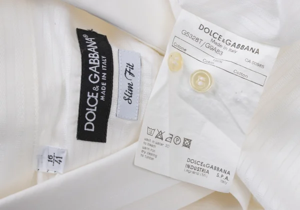DOLCE&GABBANA Sheer Stripe Layered Design Shirt K-175497_016