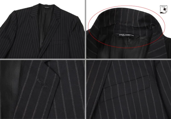 DOLCE&GABBANA Wool Stripe Jacket K-175498_002