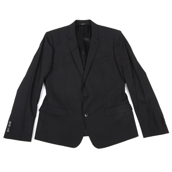 DOLCE&GABBANA Wool Shadow Stripe Jacket Black 50 K-175499_001