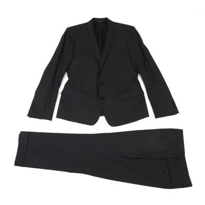 DOLCE&GABBANA Wool Shadow Stripe Jacket & Pants