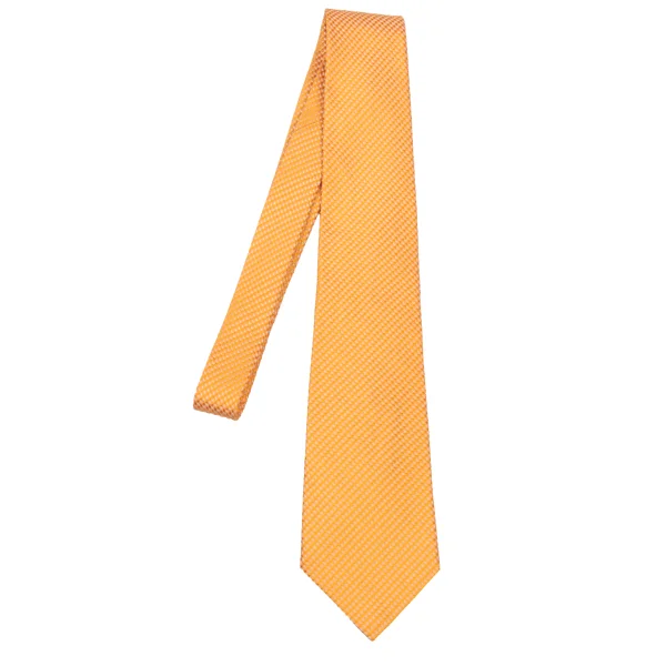 Y's for men  Diamond Jacquard Silk Tie Orange  K-175503_001