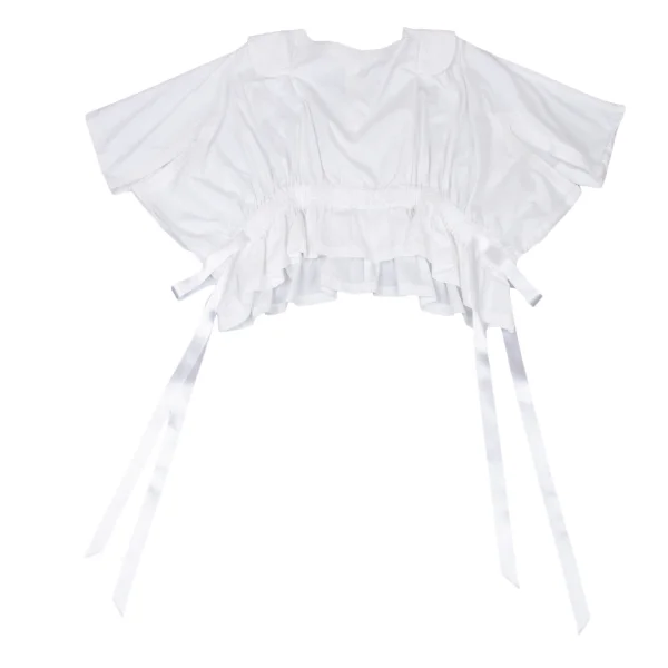 COMME des GARCONS Waist Drawstring Cotton Blouse K-175514_002