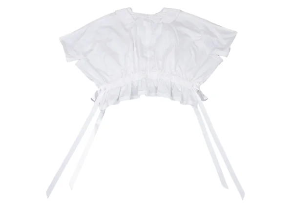 COMME des GARCONS Waist Drawstring Cotton Blouse K-175514_010