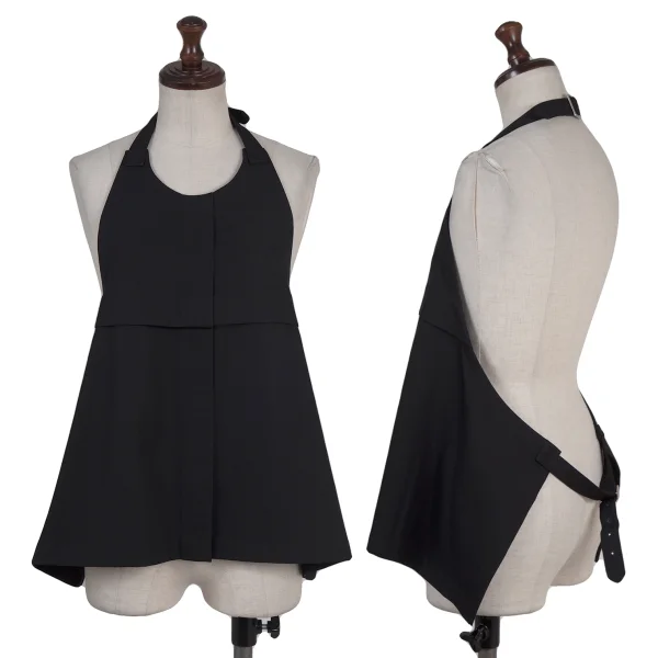 COMME des GARCONS Wool Halter Neck Sleeveless Top Black S K-175517_001