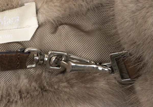 'S MaxMara Strap Style Detachable Fur K-175518_005
