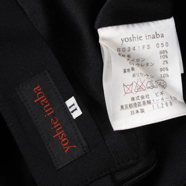 yoshie inaba Wool Blend Stretch Darted Skirt K-175522_009