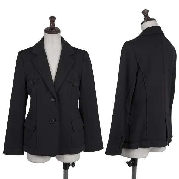 L'EQUIPE YOSHIE INABA Nylon Blend Piping Jacket Black 9 K-175526_001