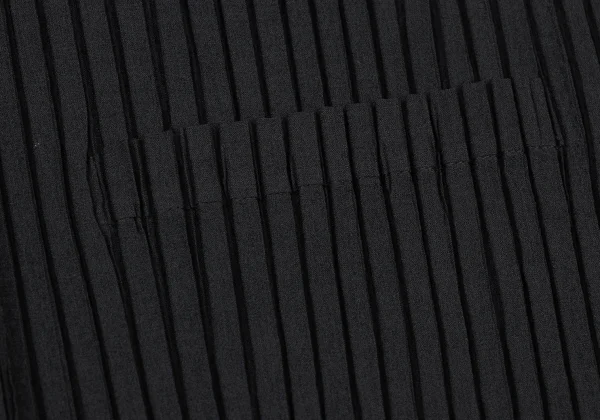 ISSEY MIYAKE Mesh Pleats Switching Drawcord Vest K-175528_008