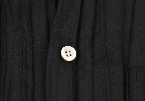 Unbranded Pleated Band Collar Short Sleeve Shirt K-175530_004