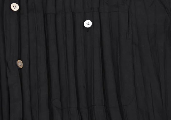 Unbranded Pleated Band Collar Short Sleeve Shirt K-175530_005