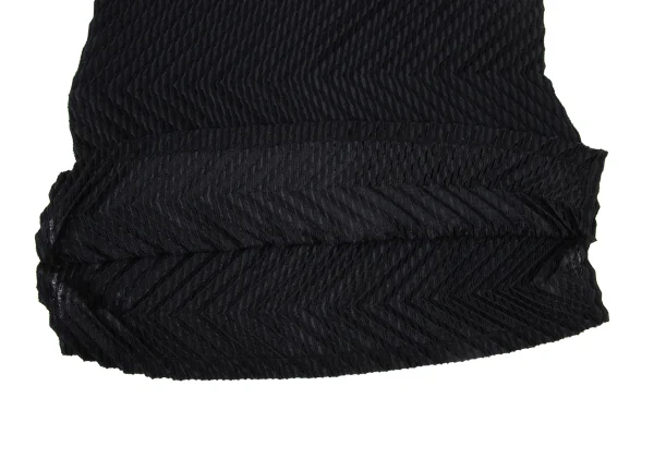 ISSEY MIYAKE me Neck Design Pile Zigzag Pleated Top K-175532_012