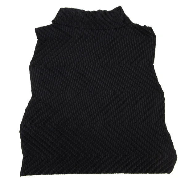 ISSEY MIYAKE me Neck Design Pile Zigzag Pleated Top K-175532_013