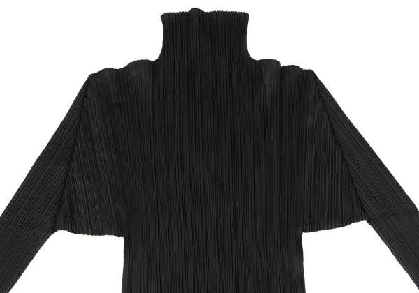 PLEATS PLEASE Pleated Mock Neck T Shirt K-175535_003