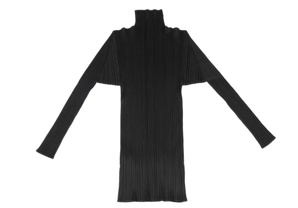 PLEATS PLEASE Pleated Mock Neck T Shirt K-175535_009
