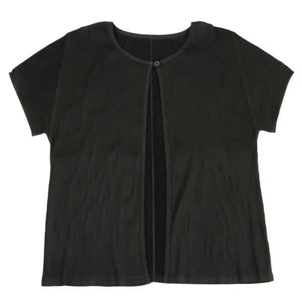 Unbranded Mist Pleats Short Sleeve Cardigan K-175538_002