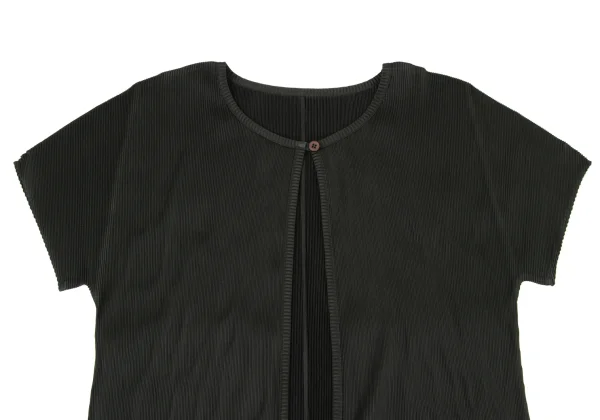 Unbranded Mist Pleats Short Sleeve Cardigan K-175538_003