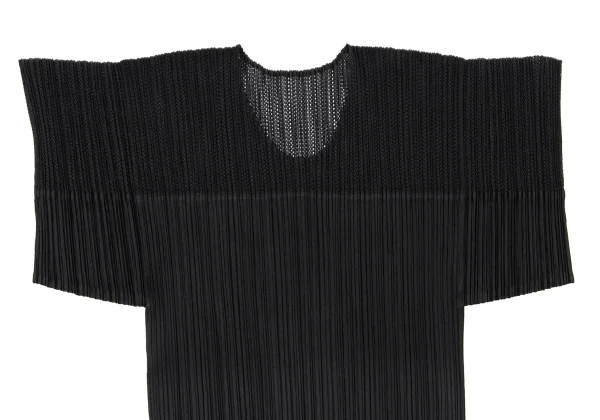 PLEATS PLEASE Drawcord Hem Mesh Switching T Shirt K-175539_003