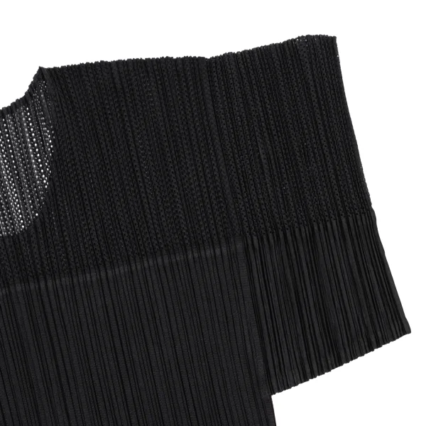 PLEATS PLEASE Drawcord Hem Mesh Switching T Shirt K-175539_005