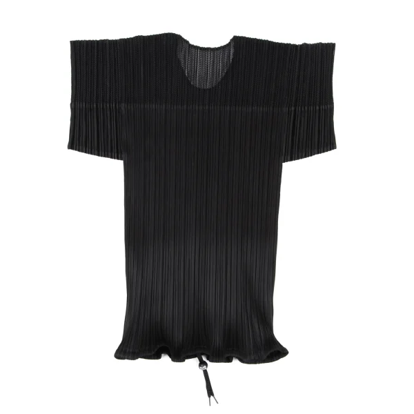 PLEATS PLEASE Drawcord Hem Mesh Switching T Shirt K-175539_009