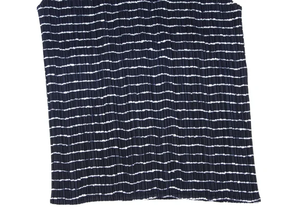 PLEATS PLEASE Stripe Print Sleeveless Top K-175540_006