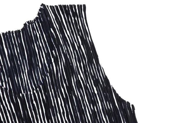 PLEATS PLEASE Striped Print Sleeveless Dress K-175542_005