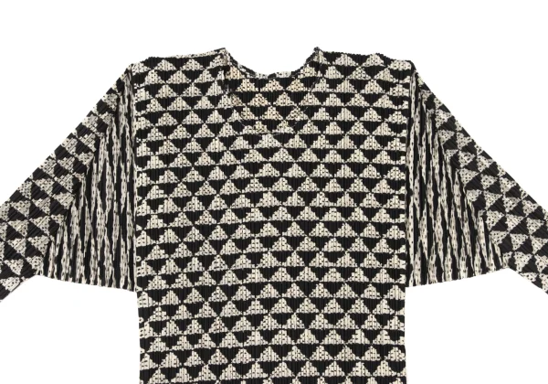 PLEATS PLEASE Geometric Print Top K-175545_003
