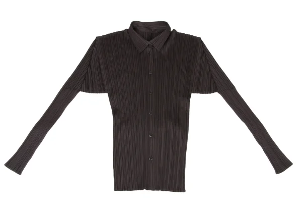PLEATS PLEASE Pleated Long Sleeve Shirt K-175549_002