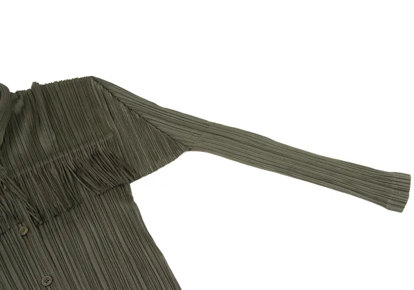 PLEATS PLEASE Fringe Design Long Sleeve Shirt K-175550_006