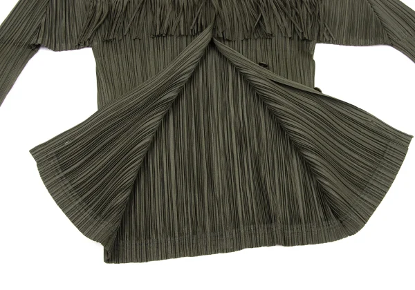 PLEATS PLEASE Fringe Design Long Sleeve Shirt K-175550_009