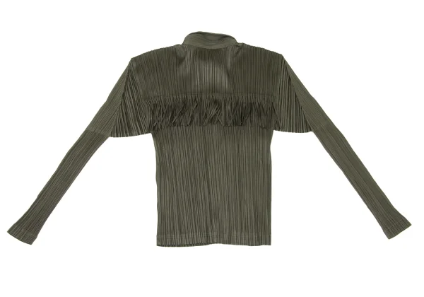 PLEATS PLEASE Fringe Design Long Sleeve Shirt K-175550_010