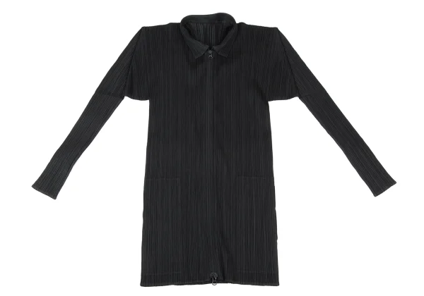 PLEATS PLEASE Pleated Double Zip Jacket K-175551_002