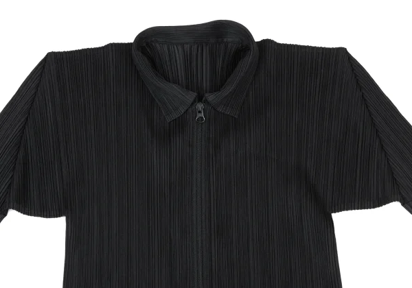 PLEATS PLEASE Pleated Double Zip Jacket K-175551_003