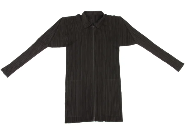 PLEATS PLEASE Pleated Double Zip Jacket K-175552_002