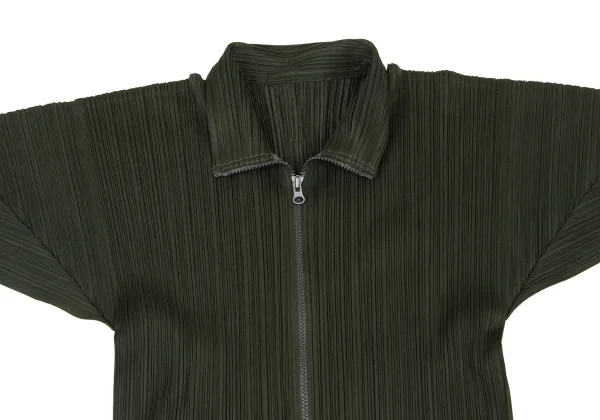 PLEATS PLEASE Pleated Double Zip Drawcord Jacket K-175553_003