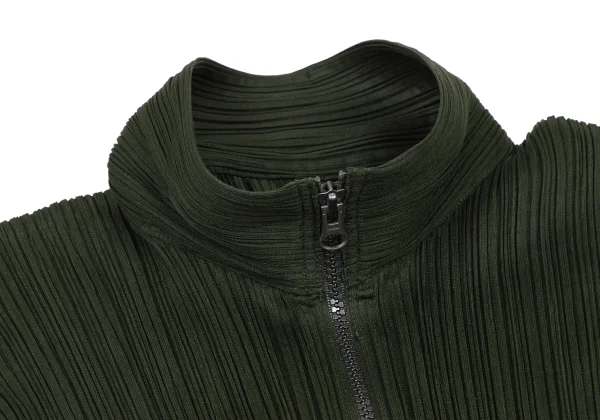 PLEATS PLEASE Pleated Double Zip Drawcord Jacket K-175553_004