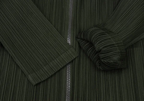 PLEATS PLEASE Pleated Double Zip Drawcord Jacket K-175553_006