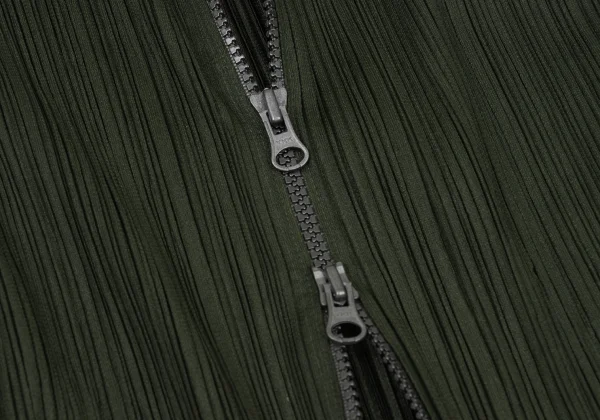 PLEATS PLEASE Pleated Double Zip Drawcord Jacket K-175553_011