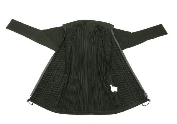 PLEATS PLEASE Pleated Double Zip Drawcord Jacket K-175553_012