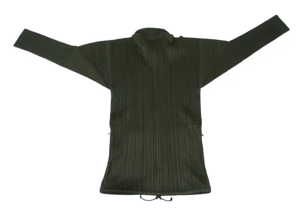 PLEATS PLEASE Pleated Double Zip Drawcord Jacket K-175553_013