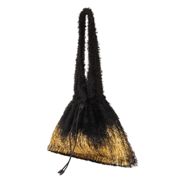 PLEATS PLEASE Fur Bleach Tote Bag Black,Beige  K-175558_001