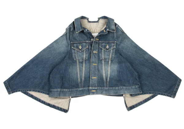 JUNYA WATANABE COMME des GARCONS denim  Reconstructed Cape Style Denim Jacket K-175564_002
