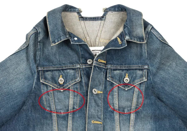 JUNYA WATANABE COMME des GARCONS denim  Reconstructed Cape Style Denim Jacket K-175564_003