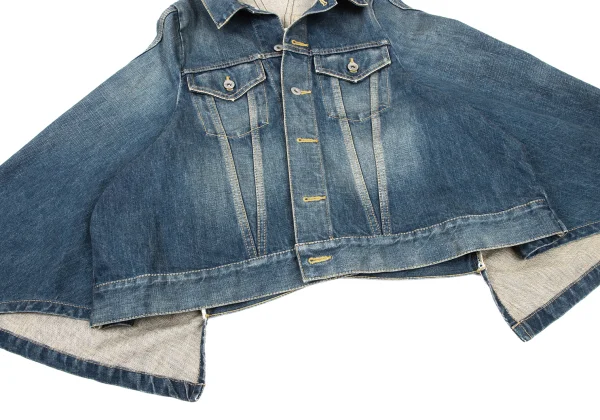 JUNYA WATANABE COMME des GARCONS denim  Reconstructed Cape Style Denim Jacket K-175564_009